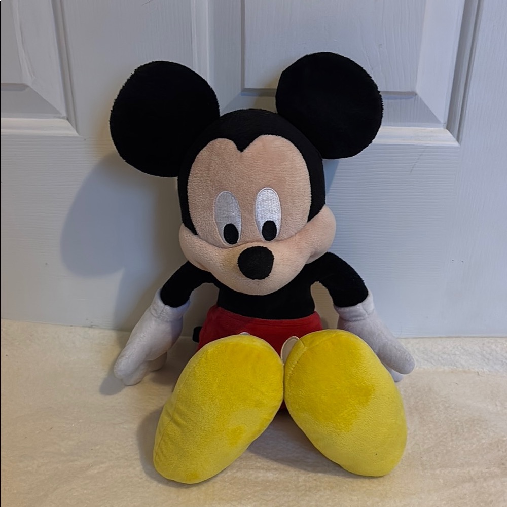 Disney Mickey Mouse Plush Toy - Black, Yellow, Red